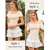 image:imageScarlet Darkness Off the Shoulder Tops for Women Renaissance Pirate ShirtBeige