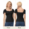 image:imageScarlet Darkness Off the Shoulder Tops for Women Renaissance Pirate ShirtBlack