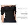 image:imageScarlet Darkness Off the Shoulder Tops for Women Renaissance Pirate ShirtBlack