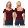 image:imageScarlet Darkness Off the Shoulder Tops for Women Renaissance Pirate ShirtDark Red
