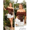 image:imageScarlet Darkness Off the Shoulder Tops for Women Renaissance Pirate ShirtOrange