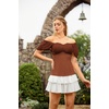 image:imageScarlet Darkness Off the Shoulder Tops for Women Renaissance Pirate ShirtOrange
