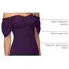 image:imageScarlet Darkness Off the Shoulder Tops for Women Renaissance Pirate ShirtPurple