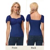 image:imageScarlet Darkness Off the Shoulder Tops for Women Renaissance Pirate ShirtRoyal Blue