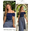 image:imageScarlet Darkness Off the Shoulder Tops for Women Renaissance Pirate ShirtRoyal Blue
