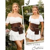 image:imageScarlet Darkness Off the Shoulder Tops for Women Renaissance Pirate ShirtWhite