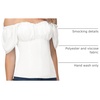 image:imageScarlet Darkness Off the Shoulder Tops for Women Renaissance Pirate ShirtWhite