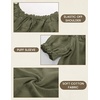 image:imageScarlet Darkness Peasant Blouse for Women Off Shoulder Cotton Summer TopsArmy Green