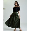 image:imageScarlet Darkness Peasant Blouse for Women Off Shoulder Cotton Summer TopsBlack