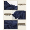 image:imageScarlet Darkness Peasant Blouse for Women Off Shoulder Cotton Summer TopsNavy