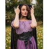 image:imageScarlet Darkness Peasant Blouse for Women Off Shoulder Cotton Summer TopsTaro Purple