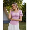 image:imageScarlet Darkness Peasant Tops for Women Puff Sleeve Renaissance ShirtLight Lilac