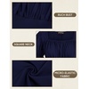 image:imageScarlet Darkness Peasant Tops for Women Puff Sleeve Renaissance ShirtNavy