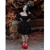 image:imageScarlet Darkness Pirate Costume Women Mini Long Sleeve Renaissance DressBlack