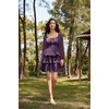 image:imageScarlet Darkness Pirate Costume Women Mini Long Sleeve Renaissance DressDark Purple