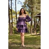 image:imageScarlet Darkness Pirate Costume Women Mini Long Sleeve Renaissance DressDark Purple