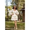 image:imageScarlet Darkness Pirate Costume Women Mini Long Sleeve Renaissance DressOffwhite
