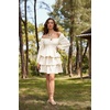 image:imageScarlet Darkness Pirate Costume Women Mini Long Sleeve Renaissance DressOffwhite