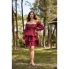 image:imageScarlet Darkness Pirate Costume Women Mini Long Sleeve Renaissance DressRed