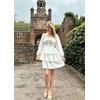image:imageScarlet Darkness Pirate Costume Women Mini Long Sleeve Renaissance DressWhite
