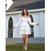 image:imageScarlet Darkness Pirate Costume Women Mini Long Sleeve Renaissance DressWhite