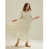 image:imageScarlet Darkness Renaissance Costume Women Bell Sleeve Tiered Maxi DressApricot