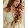 image:imageScarlet Darkness Renaissance Costume Women Bell Sleeve Tiered Maxi DressApricot