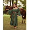 image:imageScarlet Darkness Renaissance Costume Women Bell Sleeve Tiered Maxi DressOlive Green