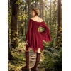 image:imageScarlet Darkness Renaissance Costume Women Chiffon Corset Pirate Mini DressDark Red