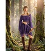 image:imageScarlet Darkness Renaissance Costume Women Chiffon Corset Pirate Mini DressDeep Purple