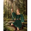 image:imageScarlet Darkness Renaissance Costume Women Chiffon Corset Pirate Mini DressEden Green