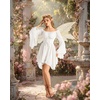 image:imageScarlet Darkness Renaissance Costume Women Chiffon Corset Pirate Mini DressWhite