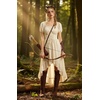 image:imageScarlet Darkness Renaissance Costume Women High Low Summer Corset DressApricot