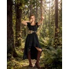image:imageScarlet Darkness Renaissance Costume Women High Low Summer Corset DressBlack
