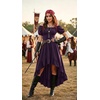 image:imageScarlet Darkness Renaissance Costume Women High Low Summer Corset DressPurple