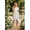 image:imageScarlet Darkness Renaissance Costume Women High Low Summer Corset DressWhite