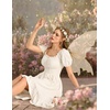image:imageScarlet Darkness Renaissance Costume Women High Low Summer Corset DressWhite