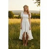 image:imageScarlet Darkness Renaissance Costume Women High Low Summer Corset DressWhite