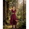 image:imageScarlet Darkness Renaissance Costume Women High Low Summer Corset DressWine