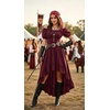 image:imageScarlet Darkness Renaissance Costume Women High Low Summer Corset DressWine