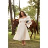 image:imageScarlet Darkness Renaissance Costume Women Peasant Medieval Maxi DressApricot