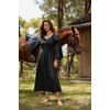 image:imageScarlet Darkness Renaissance Costume Women Peasant Medieval Maxi DressBlack