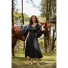 image:imageScarlet Darkness Renaissance Costume Women Peasant Medieval Maxi DressBlack