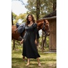 image:imageScarlet Darkness Renaissance Costume Women Peasant Medieval Maxi DressBlack