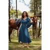 image:imageScarlet Darkness Renaissance Costume Women Peasant Medieval Maxi DressBluegreen