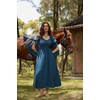 image:imageScarlet Darkness Renaissance Costume Women Peasant Medieval Maxi DressBluegreen