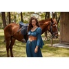 image:imageScarlet Darkness Renaissance Costume Women Peasant Medieval Maxi DressBluegreen