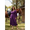 image:imageScarlet Darkness Renaissance Costume Women Peasant Medieval Maxi DressDark Purple