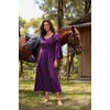 image:imageScarlet Darkness Renaissance Costume Women Peasant Medieval Maxi DressDark Purple