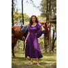image:imageScarlet Darkness Renaissance Costume Women Peasant Medieval Maxi DressDark Purple